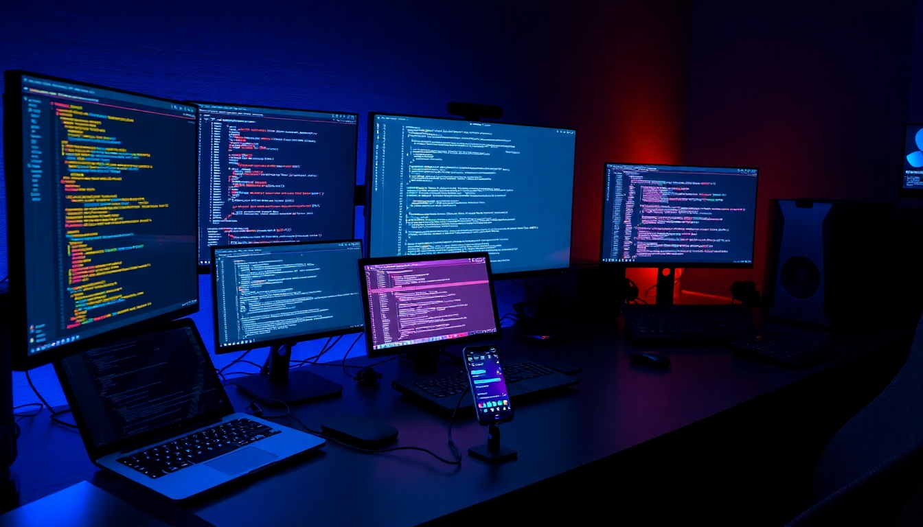 複数のPCにAIエージェントを配置して開発チームを構築するイメージ